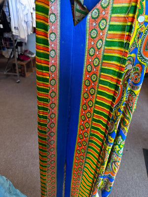 1970s Vintage Groovy Psychedelic Lounge Kaftan Retro