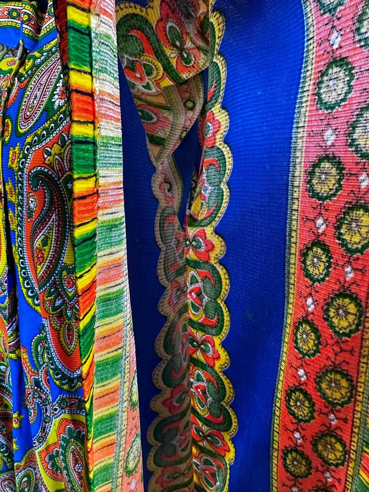 1970s Vintage Groovy Psychedelic Lounge Kaftan Retro