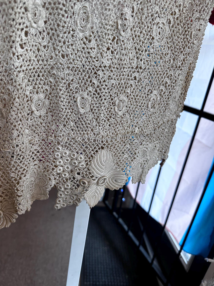 ANTIQUE EDWARDIAN 1900s Turn of the Century Irish Crochet Lace Cardigan blouse S/M SALE