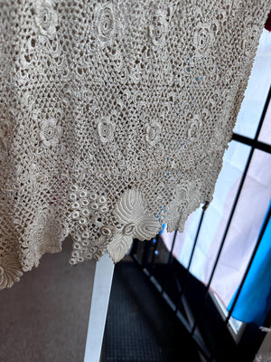 ANTIQUE EDWARDIAN 1900s Turn of the Century Irish Crochet Lace Cardigan blouse S/M SALE