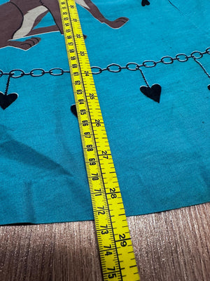 Vintage 1950s Disney “Lady and the Tramp Handmade Novelty Super Rare Rockabilly Circle Skirt