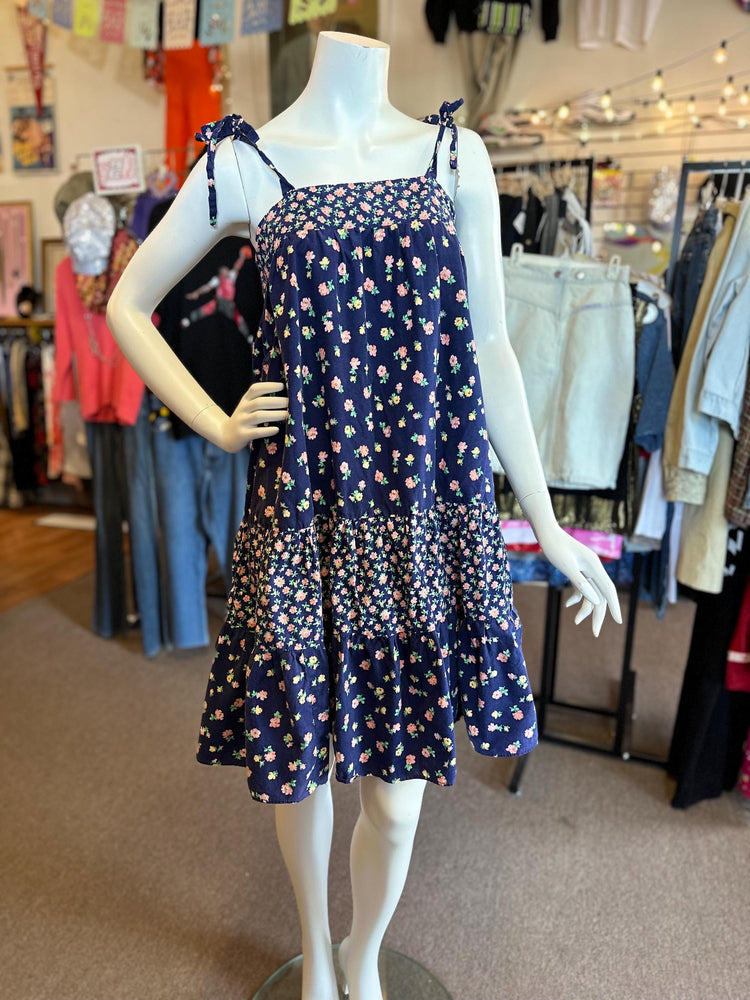 1970s Breezy Prairie Babydoll Sundress w/ Matching Bandana Bonnet – Size S/M