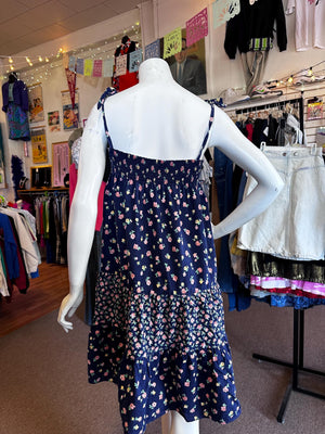 1970s Breezy Prairie Babydoll Sundress w/ Matching Bandana Bonnet – Size S/M