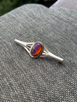 Vintage Sterling Silver Dragon’s Breath Bar Pin – 2.5” Long, 6.7g