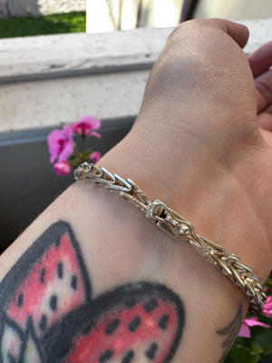 Art Deco Amethyst and Marcasite Bracelet stamped sterling silver