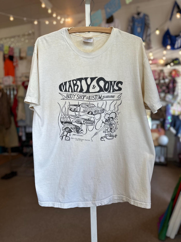1990s Marty and Sons Body Shop Rat Fink Graphic Tee – Size M