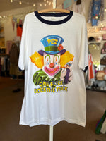1995 Vintage Rare Pez Clown Ringer Tee Shirt As Is XL/2XL