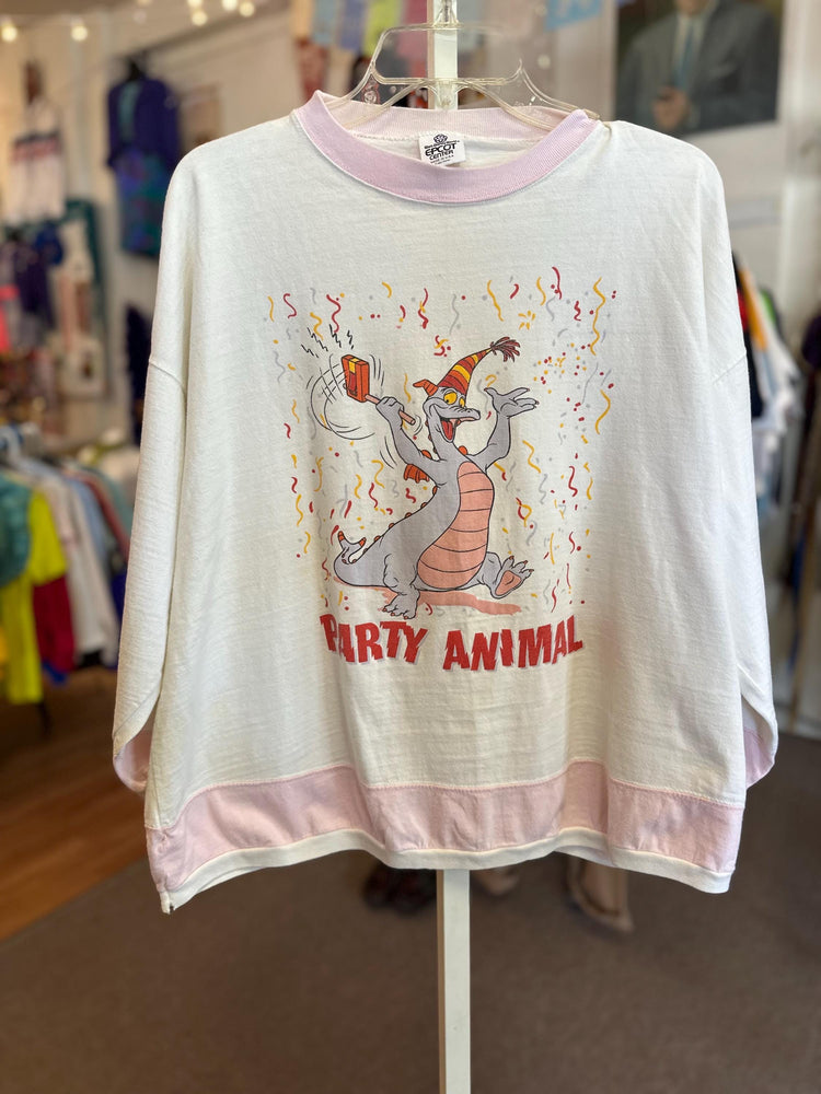 Vintage 1980s Disney Figment "Party Animal" Epcot Shirt – Size XL