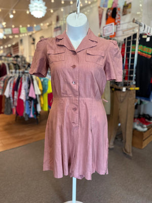 1950's Genuine VINTAGE Montgomery Ward Plus Size Dress Romper XL