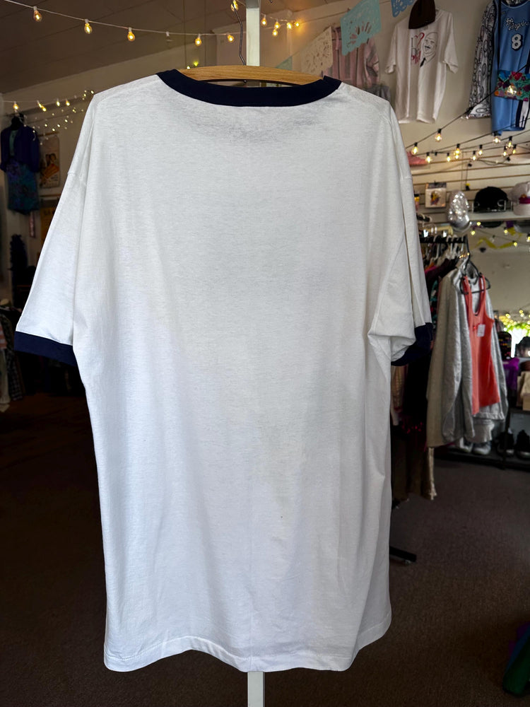 1995 Vintage Rare Pez Clown Ringer Tee Shirt As Is XL/2XL