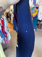 1950's Vintage Mexican Fiestaware/Souvenir Wool Cardigan Novelty Handmade AS IS Size XS