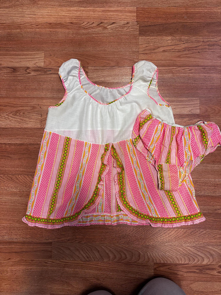 1970s Lingerie Teddy Top and Underwear Set Bigger Bust