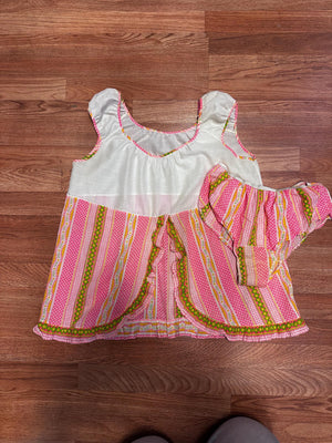 1970s Lingerie Teddy Top and Underwear Set Bigger Bust