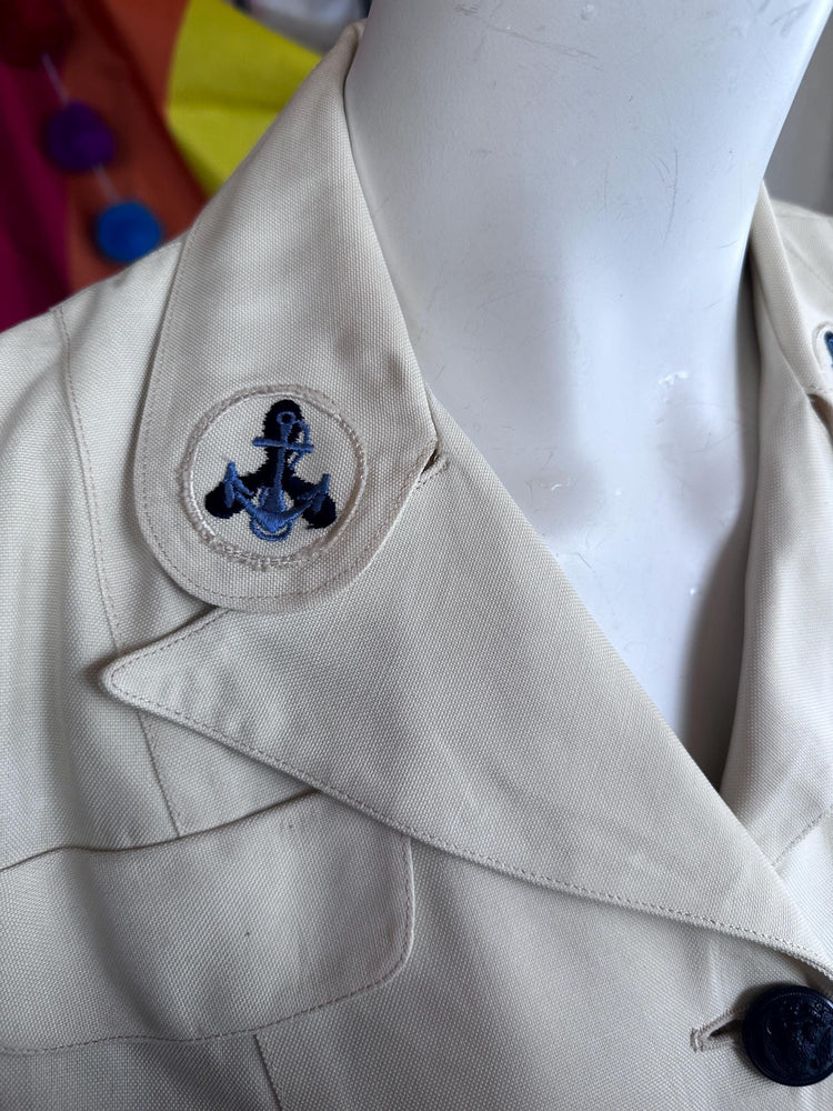 1940s WAVES Women's Naval Reserve World War II Summer Uniform Jacket and Skirt set