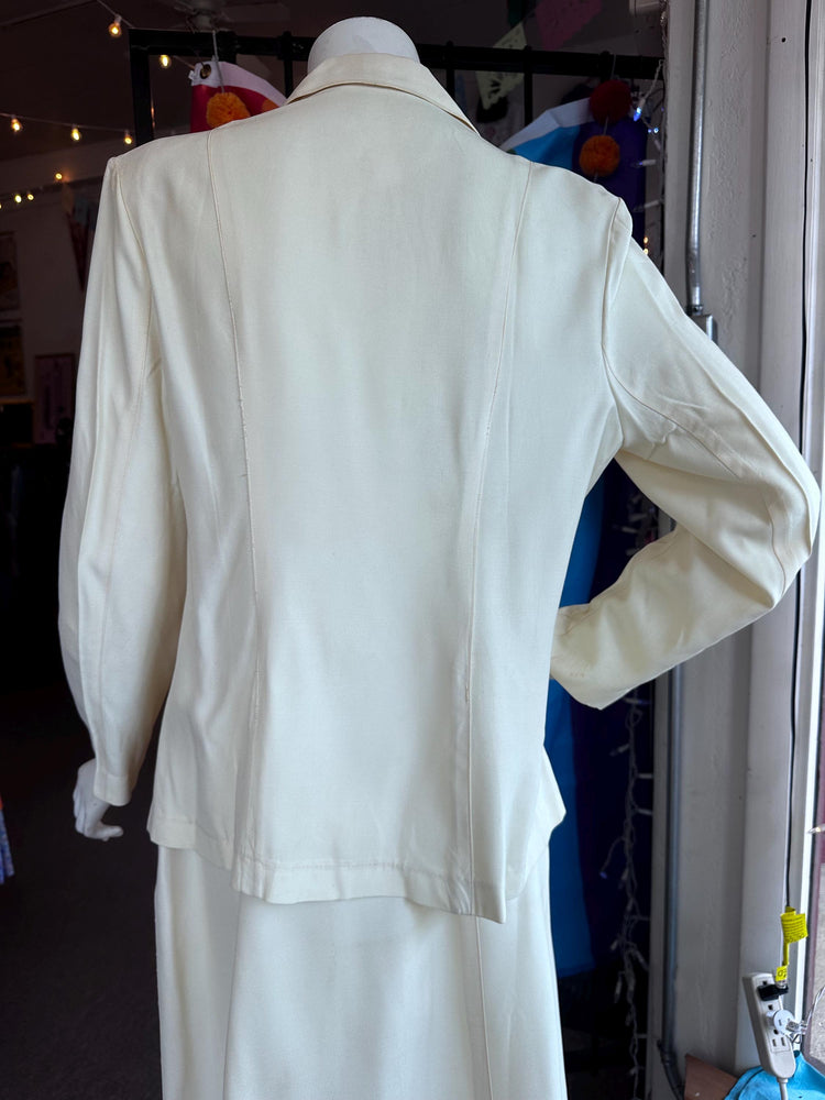 1940s WAVES Women's Naval Reserve World War II Summer Uniform Jacket and Skirt set