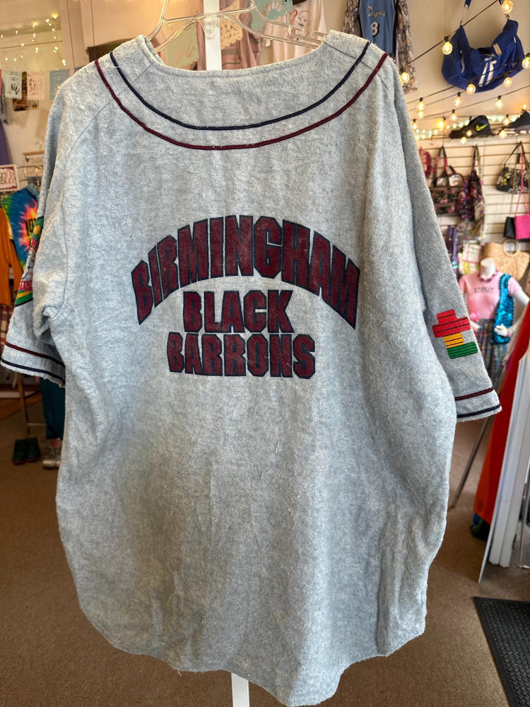 Negro Baseball League Museum Black History Birmingham Black Barrons Vintage Style Jersey Size XXL