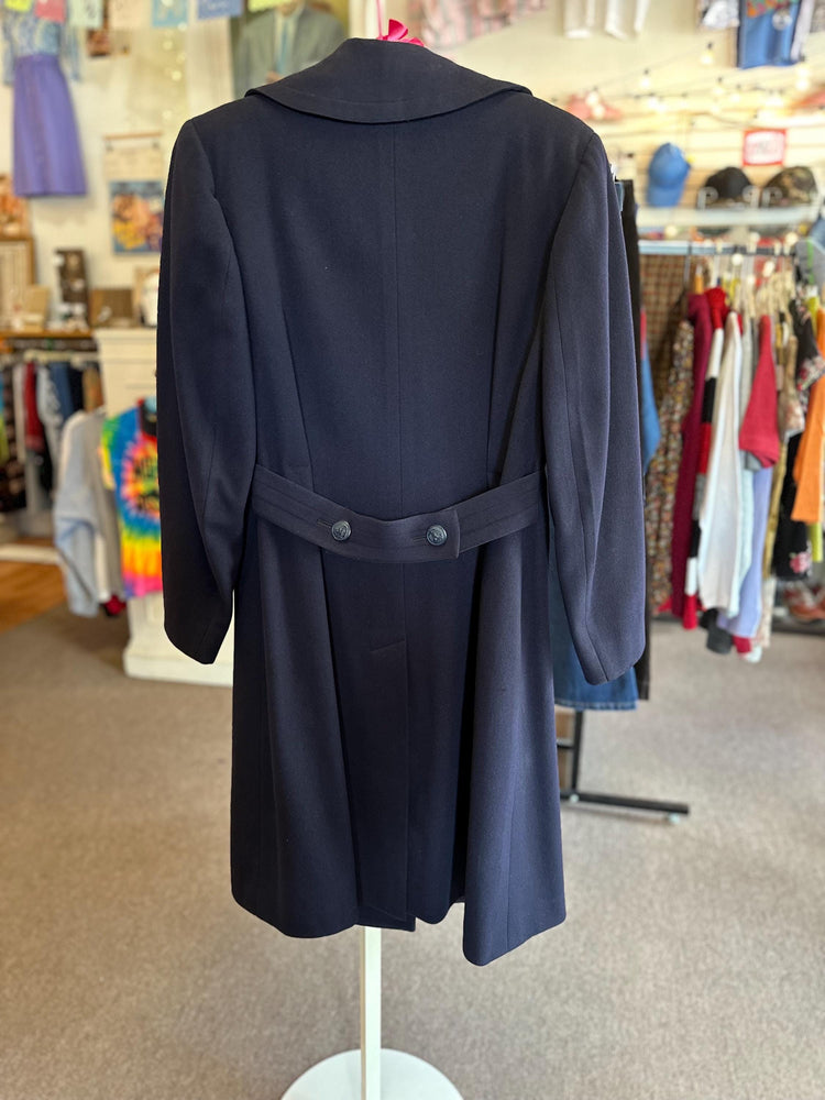 1940's WAVES Women Naval Reserve Navy Heavy Weight Wool Blend Winter Peacoat
