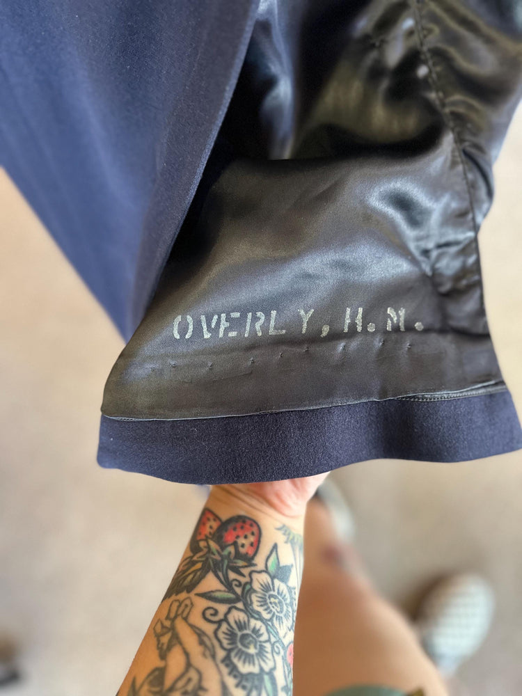 1940's WAVES Women Naval Reserve Navy Heavy Weight Wool Blend Winter Peacoat