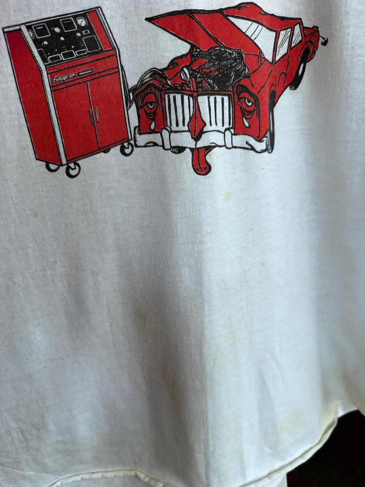 1980s Vintage Snap-On Distressed Cool Ringer t-shirt AS IS XL