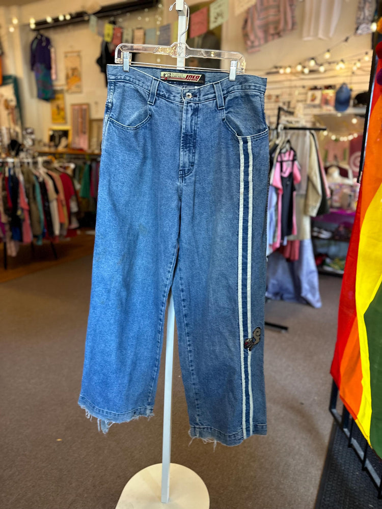 90's Y2K Vintage Jnco Jeans 24 Inch Road Kill Road Pie Jean 171 Size Large 36 by 32