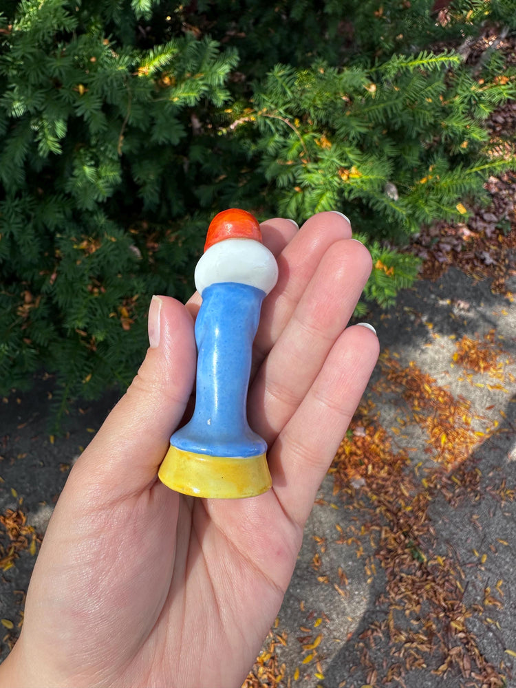 1930's Flapper Girl Porcelain Art Deco Pin Cushion Vanity Doll Fasold and Stauch