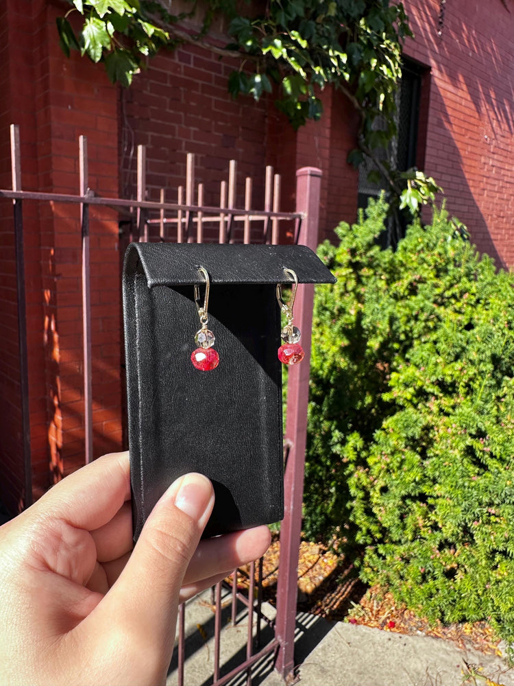 Gorgeous MCM Dangle Gold Filled Faceted Beads Citrine or Murano Glass