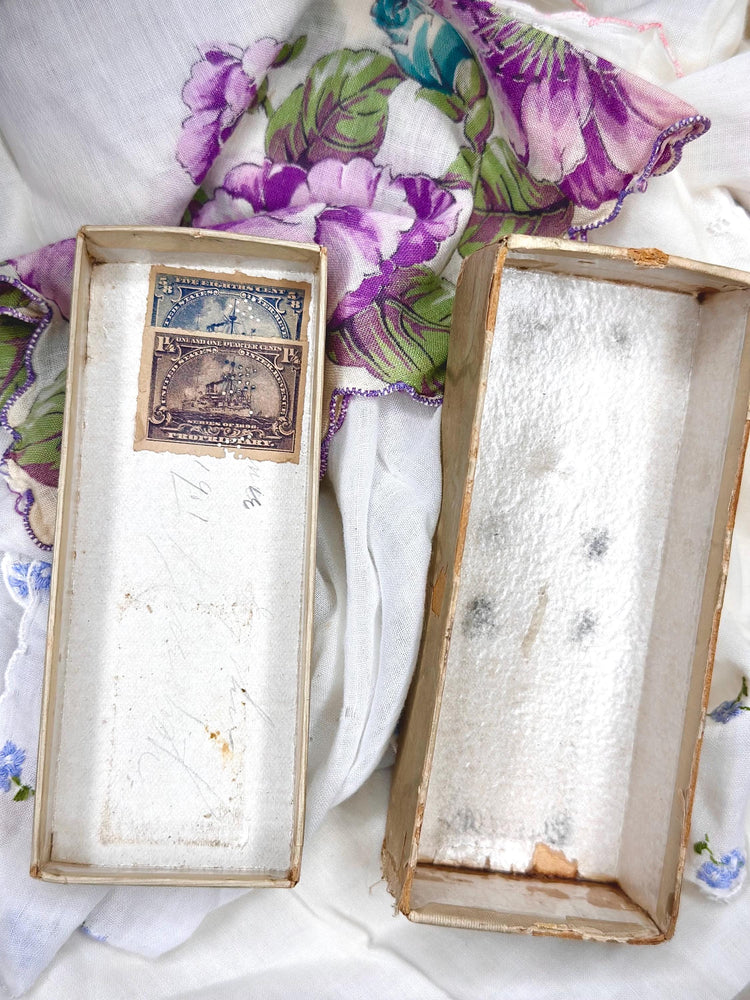 Antique Edwardian Early 1900's Perfume from Alfred Wright perfumer with Perfume and Box Maud Muller