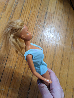VINTAGE SUN SET MALIBU BARBIE DOLL SWIMSUIT TOWEL SUNGLASSES KOREA SOME TLC
