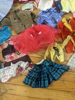 Vintage Lot Of TLC Barbie And Misc Doll Clothes 60s 70s Tammy Penny Brite 