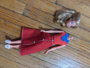 Vintage Growing Up Skipper Works But Head Has Come Loose 