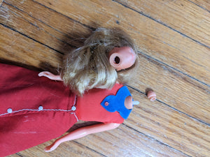 Vintage Growing Up Skipper Works But Head Has Come Loose 
