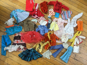 Vintage Lot Of TLC Barbie And Misc Doll Clothes 60s 70s Tammy Penny Brite 