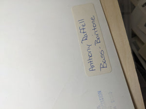 Autographed Press Photo Anthony Raffell