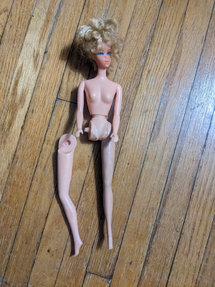 Vintage Growin' Growing Pretty Hair Barbie Doll For Parts Or Repair TLC #1144