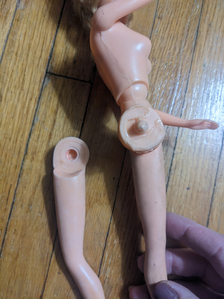 Vintage Growin' Growing Pretty Hair Barbie Doll For Parts Or Repair TLC #1144