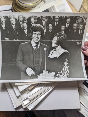 1970 Press Promo Photo Tom Jones Ella Fitzgerald Treorchy Male Choir 