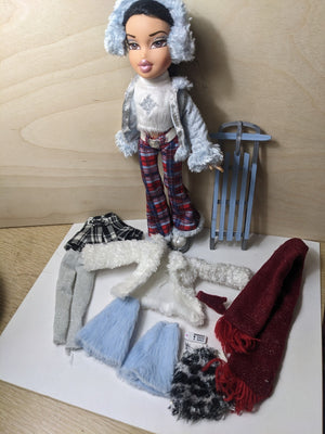 MGA Bratz Wintertime Wonderland Jade With Accessories Clothes Incomplete
