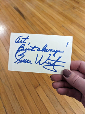 BRUCE WEITZ "HILL STREET BLUES" "OFC. MICK BELKER" AUTOGRAPHED 3X5 INDEX CARD