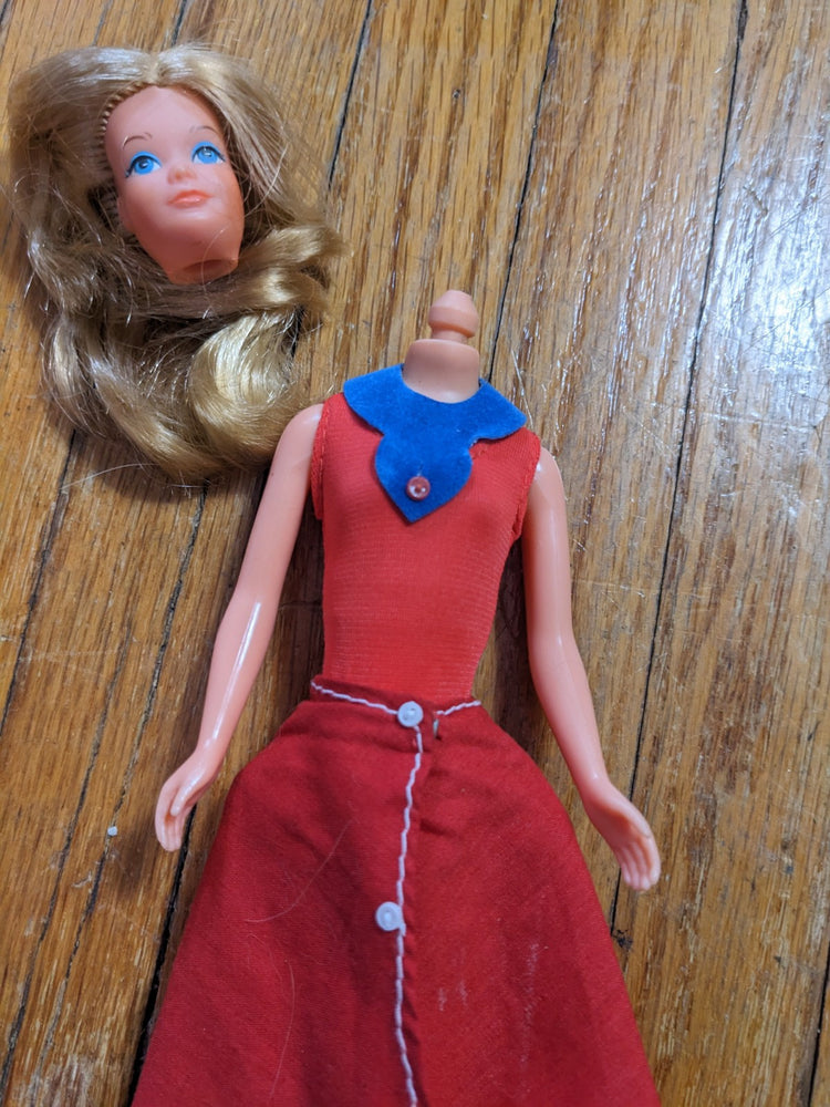 Vintage Growing Up Skipper Works But Head Has Come Loose 
