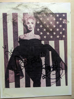 MUSIC SINGER STACY Q AUTOGRAPH ON Photo, Damaged As Is 