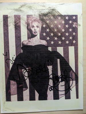 MUSIC SINGER STACY Q AUTOGRAPH ON Photo, Damaged As Is 